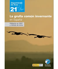 La grulla común invernante en España 