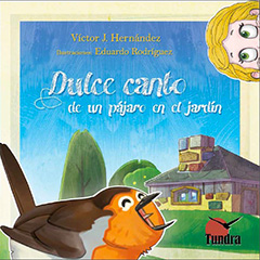 Dulce canto de un pájaro en el jardín